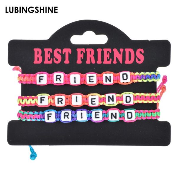 fashion friends letter bracelet set handmade square alphabet woven rope chain adjustable bracelet for women girls jewelry, Red;blue
fashion friends letter bracelet set handmade square alphabet woven rope chain adjustable bracelet for women girls jewelry, Red;blue