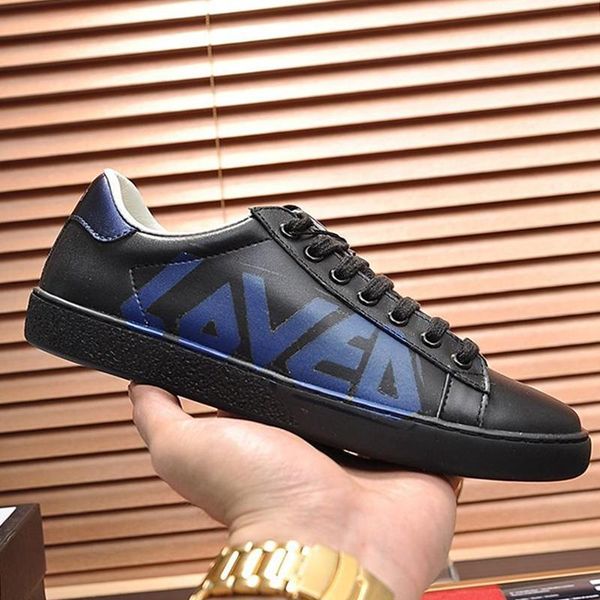men 's ace sneaker with loved print mens shoes fashion classic leather vintage luxury shoes lace -up low casual men shoes with ori, Black
men 's ace sneaker with loved print mens shoes fashion classic leather vintage luxury shoes lace -up low casual men shoes with ori, Black