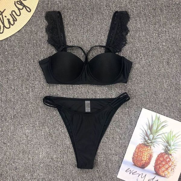 ruffled bikini 2020 women solid black high cut push up bra swimsuit beach bathing suit padded thong swimwear kapielowy, White;black
ruffled bikini 2020 women solid black high cut push up bra swimsuit beach bathing suit padded thong swimwear kapielowy, White;black