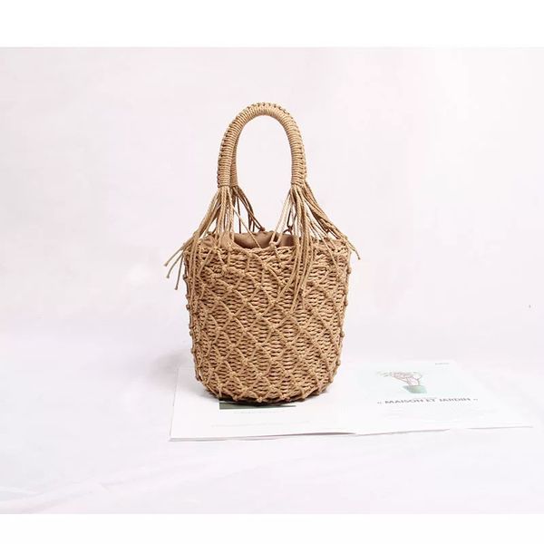 summer tassel beach bag women handmade straw woven tote bags female bohemian bucket travling bags rattan bag handbags
summer tassel beach bag women handmade straw woven tote bags female bohemian bucket travling bags rattan bag handbags