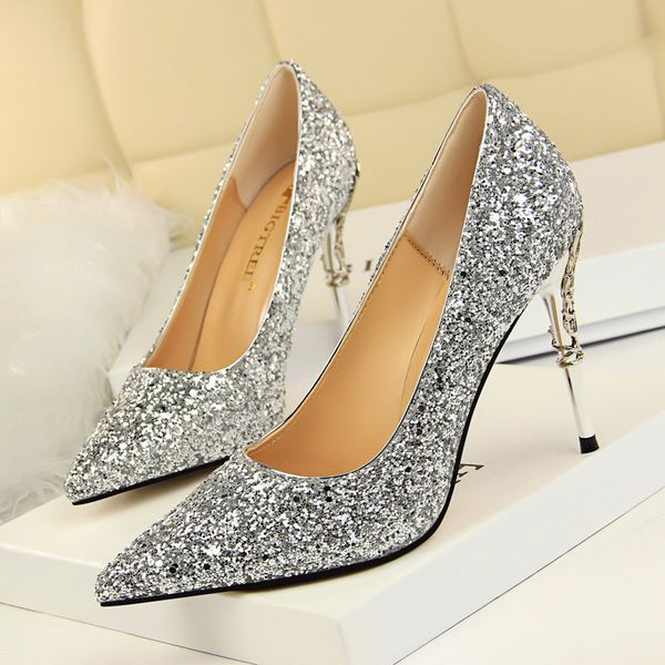 9219-12 european and american style fashion nightclub womens shoes metal heel stiletto high heel shallow mouth pointed sequined shoes, Black
9219-12 european and american style fashion nightclub womens shoes metal heel stiletto high heel shallow mouth pointed sequined shoes, Black