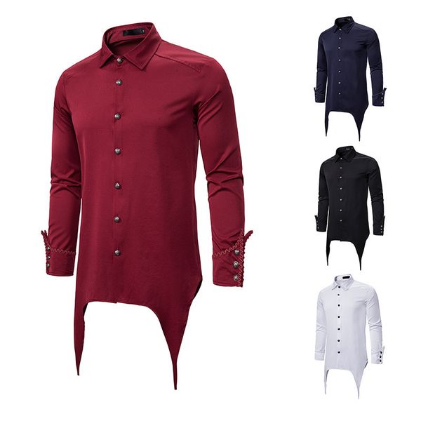menspunk государственный gothic тонкий простой рубашка с длинным рукавом a60, White;black
menspunk государственный gothic тонкий простой рубашка с длинным рукавом a60, White;black