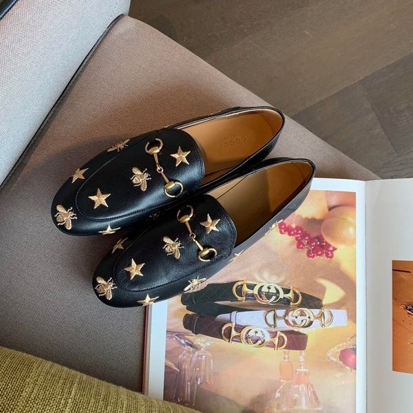 soft leather flats shoes korean version breathable lazy casual bee embroidery element of lefu shoes 111703, Black
soft leather flats shoes korean version breathable lazy casual bee embroidery element of lefu shoes 111703, Black