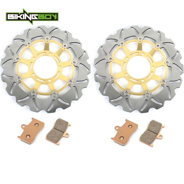 bikingboy front brake discs rotors disks pads for daytona 675 2006 2007 2008 motorcycle replacement black gold 310mm
bikingboy front brake discs rotors disks pads for daytona 675 2006 2007 2008 motorcycle replacement black gold 310mm