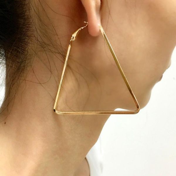 punk 60mm big metal triangle hoop earrings for women fashion jewelry boho geometric earrings simple style pendientes ukmoc, Golden;silver
punk 60mm big metal triangle hoop earrings for women fashion jewelry boho geometric earrings simple style pendientes ukmoc, Golden;silver
