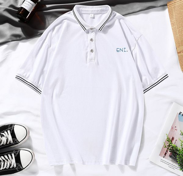 men's short-sleeved t-shirt tide brand polo lapel shirt summer 2020 new men's youth casual wild shirt tide, White;black
men's short-sleeved t-shirt tide brand polo lapel shirt summer 2020 new men's youth casual wild shirt tide, White;black