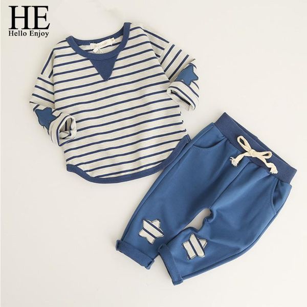 he hello enjoy boys clothes sets new style children striped baby long sleeve shirt+ long pants 2ps boys clothes kids autumn, White
he hello enjoy boys clothes sets new style children striped baby long sleeve shirt+ long pants 2ps boys clothes kids autumn, White