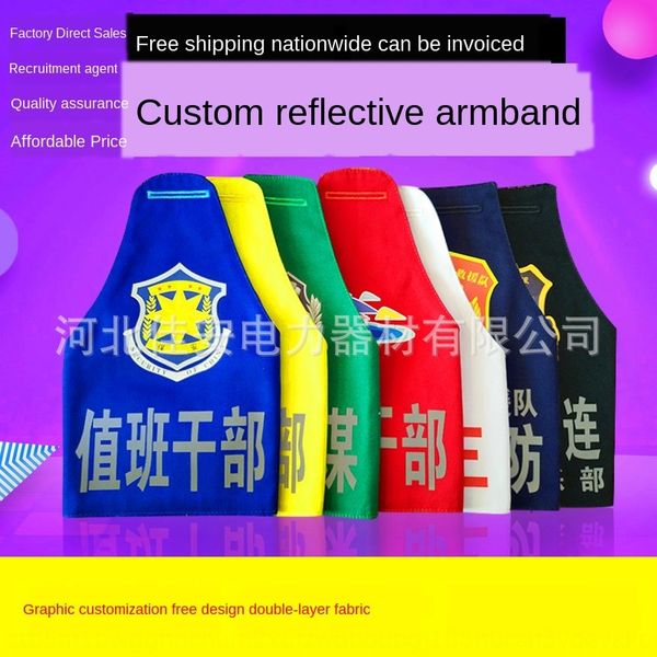 yi jiaan reflective embroidery triangle security armband fire led lights patrol duty embroidery armband, Black
yi jiaan reflective embroidery triangle security armband fire led lights patrol duty embroidery armband, Black