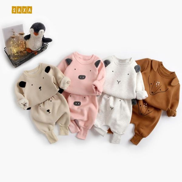 baby suits baby clothing autumn and winter plus velvet sweater pp pants set cartoon 100% cotton boys and girls two-piece, White
baby suits baby clothing autumn and winter plus velvet sweater pp pants set cartoon 100% cotton boys and girls two-piece, White