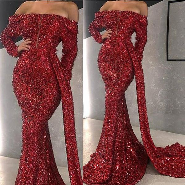 2020 искорка burgundy sequined русалка светоотражающие вечерние платья полный рукава off плечо длинные платья выпускного вечера сексуальное, Black;red
2020 искорка burgundy sequined русалка светоотражающие вечерние платья полный рукава off плечо длинные платья выпускного вечера сексуальное, Black;red