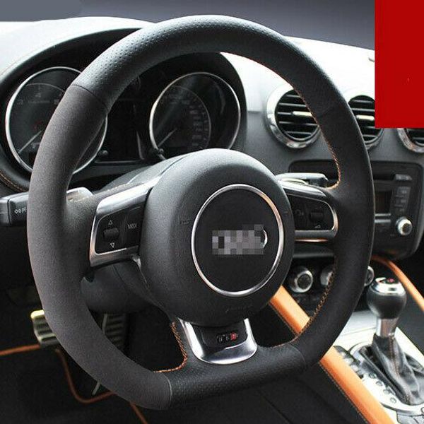 hand-stitched black leather car steering wheel stitch on wrap cover for audi tt
hand-stitched black leather car steering wheel stitch on wrap cover for audi tt