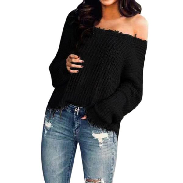 women's sweaters winter sweater women casual slim fit long sleeve for fashion solid color sweter de mujer invierno 2021, White;black
women's sweaters winter sweater women casual slim fit long sleeve for fashion solid color sweter de mujer invierno 2021, White;black