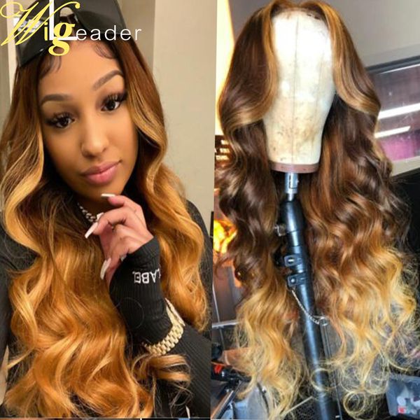 wigleader 4/#27 front highlight human hair glueless lace front wigs preplucked 13x6 lace frontal wigs hair wigs with baby hair, Black
wigleader 4/#27 front highlight human hair glueless lace front wigs preplucked 13x6 lace frontal wigs hair wigs with baby hair, Black