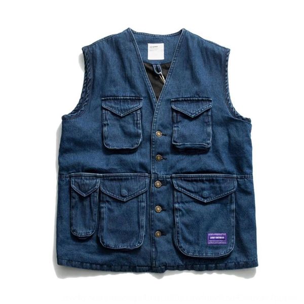 kaiz kaizhong 2019 autumn fashion brand men's multi-pocket washed casual tooling denim vest vest xp008, Black;white
kaiz kaizhong 2019 autumn fashion brand men's multi-pocket washed casual tooling denim vest vest xp008, Black;white