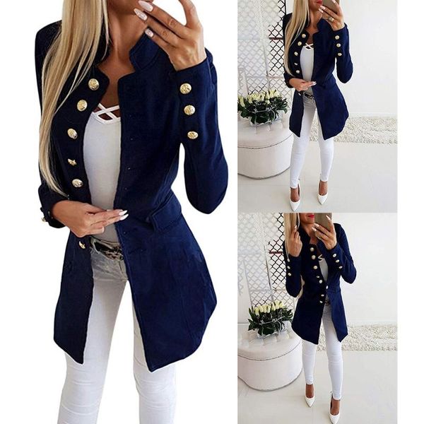 women's wool & blends long trench coat single breasted stand collar women slim casual vintage loose overcoat, Black
women's wool & blends long trench coat single breasted stand collar women slim casual vintage loose overcoat, Black
