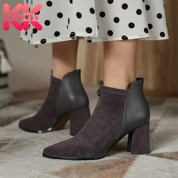 kemekiss new woman high heel boots real leather patchwork woman winter shoes fashion ladies ankle boots footwear size 33-40, Black
kemekiss new woman high heel boots real leather patchwork woman winter shoes fashion ladies ankle boots footwear size 33-40, Black