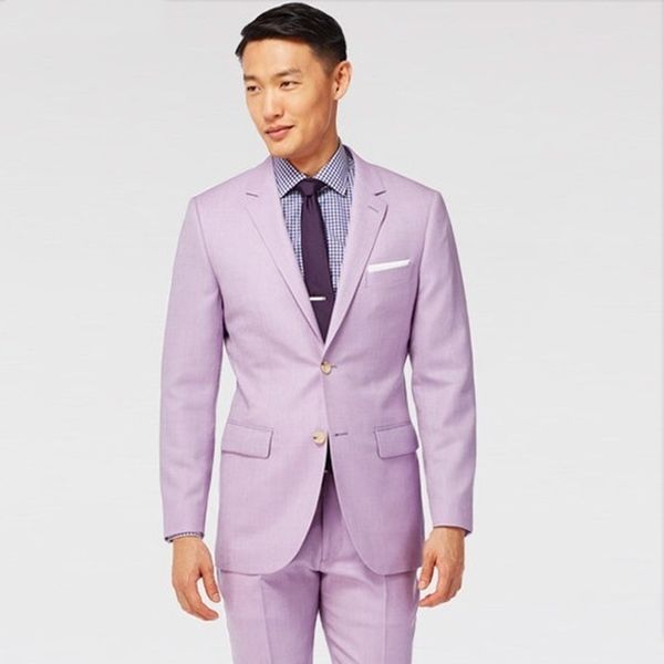 light purple costume homme wedding men suits latest design tuxedo for groom wear tailor made suit office business suits 2 pieces, White;black
light purple costume homme wedding men suits latest design tuxedo for groom wear tailor made suit office business suits 2 pieces, White;black