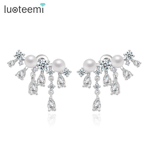luoteemi simulated pearl statement yong lady party earrings waterdrop cubic zirconia stud earrings for women fashion, Golden;silver
luoteemi simulated pearl statement yong lady party earrings waterdrop cubic zirconia stud earrings for women fashion, Golden;silver
