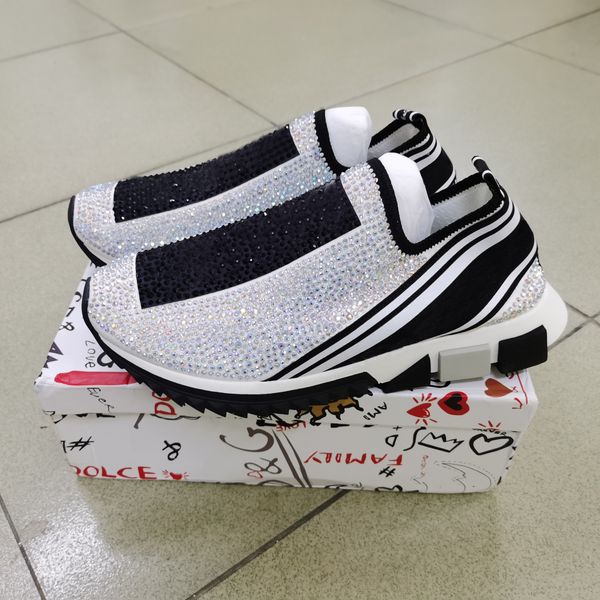 men sorrento sneakers women slip-on speed trainer stretch sock mesh black white red glitter runner flats rhinestones crystals shoes us5-12
men sorrento sneakers women slip-on speed trainer stretch sock mesh black white red glitter runner flats rhinestones crystals shoes us5-12