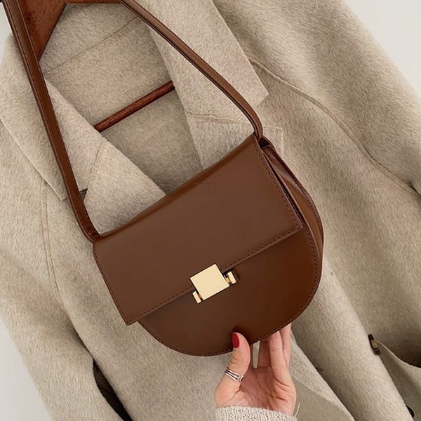 women crossbody bag fashion solid semicircle saddle bags pu leather shoulder bags for female handbags designer bolsas
women crossbody bag fashion solid semicircle saddle bags pu leather shoulder bags for female handbags designer bolsas