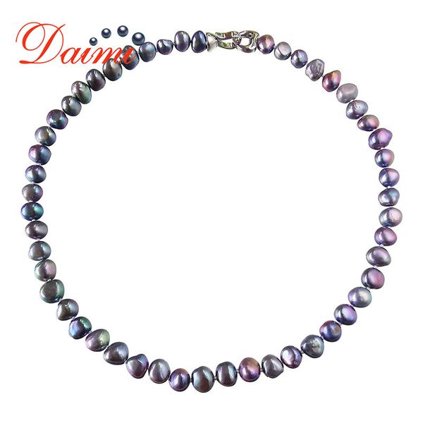 dmnfp407 natural freshwater pearl necklace black/white/pink/purple pearl necklace fine jewelry for women, Silver
dmnfp407 natural freshwater pearl necklace black/white/pink/purple pearl necklace fine jewelry for women, Silver
