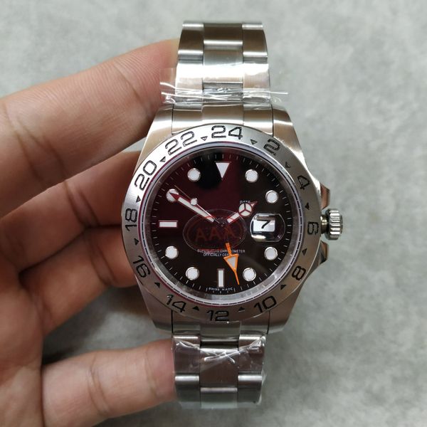 2019 gmt time zone black dial sapphire glass stainless steel automatic mechanical mens watch, Slivery;brown
2019 gmt time zone black dial sapphire glass stainless steel automatic mechanical mens watch, Slivery;brown