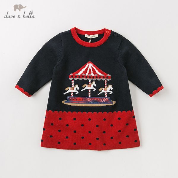 db11421 dave bella autumn winter baby girl's princess cartoon dots sweater dress children party dress kids infant lolita clothes t20070, Red;yellow
db11421 dave bella autumn winter baby girl's princess cartoon dots sweater dress children party dress kids infant lolita clothes t20070, Red;yellow