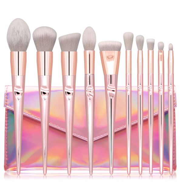 blush brush, eye shadow brush, 10 makeup brushes, pink laser bag, thumb makeup brush set, beauty tools
blush brush, eye shadow brush, 10 makeup brushes, pink laser bag, thumb makeup brush set, beauty tools