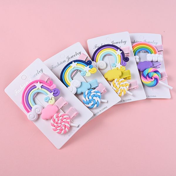 hair accessories 3pcs/set rainbow lollipop cute children hairpin clips for girls kids ornament barrettes hairclip headdress, Slivery;white
hair accessories 3pcs/set rainbow lollipop cute children hairpin clips for girls kids ornament barrettes hairclip headdress, Slivery;white