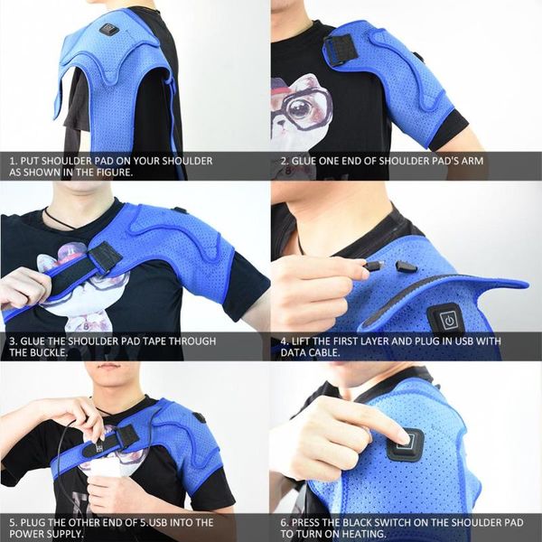 heated shoulder pad 3-speed heating set heating pad support bracket for rotator cuffs, Black;blue
heated shoulder pad 3-speed heating set heating pad support bracket for rotator cuffs, Black;blue