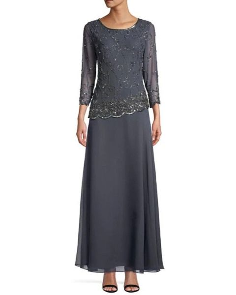 sheath / column elegant formal evening dress jewel neck 3/4 length sleeve ankle length chiffon with sequin, Black;red
sheath / column elegant formal evening dress jewel neck 3/4 length sleeve ankle length chiffon with sequin, Black;red
