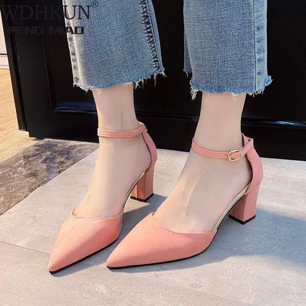 wdhkun 2020 new pointed thick with a word buckle wild hollow high-heeled sandals matte leather single shoes female summer, Black
wdhkun 2020 new pointed thick with a word buckle wild hollow high-heeled sandals matte leather single shoes female summer, Black