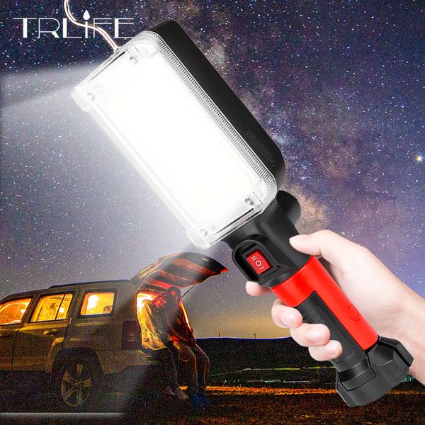 8000 Lumens Torch Usb Rechargeable Cob Work Light With Magnet Hook Camping Tents Work Maintenance Lantern Led Torch