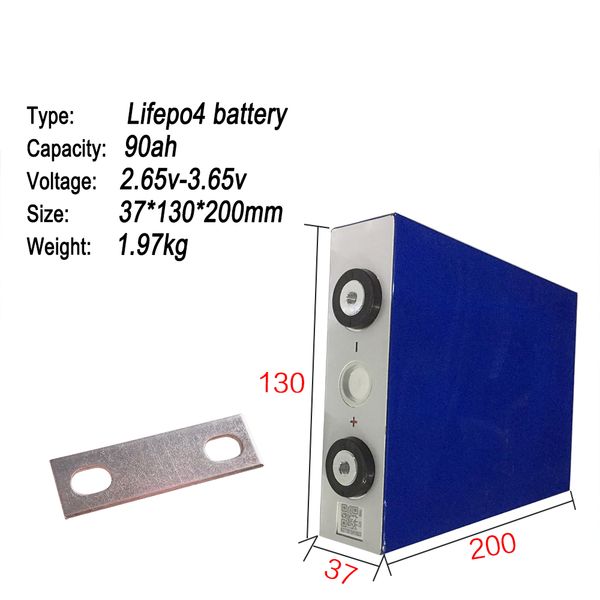 8pcs/24pcs/lot 3.2v90ah lifepo4 battery 3c high discharge 270a current for diy 72v100ah 36v180ah uk us eu tax ups or fedex
8pcs/24pcs/lot 3.2v90ah lifepo4 battery 3c high discharge 270a current for diy 72v100ah 36v180ah uk us eu tax ups or fedex