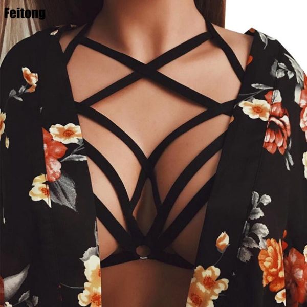 crop women strappy bra bandage hollow halter 2020 summer crossed bustier bra roupas e sensuais#121, Black;white
crop women strappy bra bandage hollow halter 2020 summer crossed bustier bra roupas e sensuais#121, Black;white