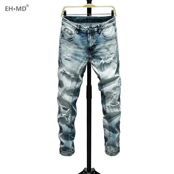 eh · md® ripped scratch jeans men's embroidered rainbow pocket soft casual loose cotton elastic pants red leather label new 2020, Blue
eh · md® ripped scratch jeans men's embroidered rainbow pocket soft casual loose cotton elastic pants red leather label new 2020, Blue