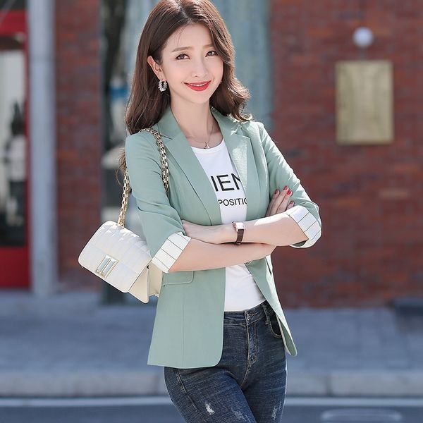 yr88235 fashion women's 2020 spring and autumn new small suit jacket jacket korean style mid-sleeve slim fit casual suit, White;black
yr88235 fashion women's 2020 spring and autumn new small suit jacket jacket korean style mid-sleeve slim fit casual suit, White;black