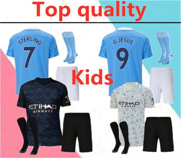 2020 city kun aguero manchester kids soccer jersey full kits 20/21 sterling mahrez jesus sane de bruyne kids football shirt kits with socks, Black
2020 city kun aguero manchester kids soccer jersey full kits 20/21 sterling mahrez jesus sane de bruyne kids football shirt kits with socks, Black