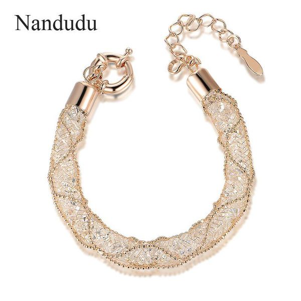 nandudu net wire mesh austrian crystal bracelet jewelry gold color bangle fashion jewelry gift b286, Black
nandudu net wire mesh austrian crystal bracelet jewelry gold color bangle fashion jewelry gift b286, Black