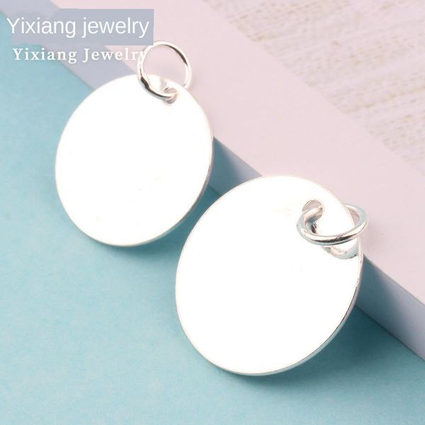 sterling silver 925 round smooth simple personality couple necklace coin tag pendant-shaped pendant pendant accessories
sterling silver 925 round smooth simple personality couple necklace coin tag pendant-shaped pendant pendant accessories