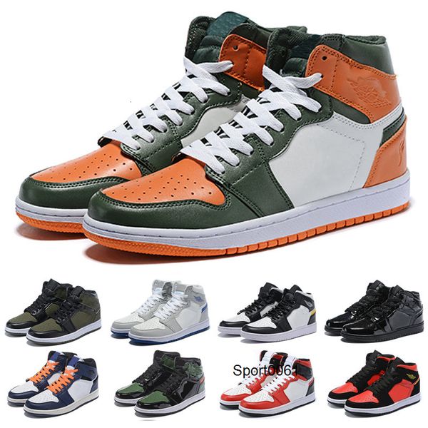jumpman 1 men women basketball shoes 1s mens trainers unc to chicago union obsidian fearless pine green fashion retro sports sneaker, Black
jumpman 1 men women basketball shoes 1s mens trainers unc to chicago union obsidian fearless pine green fashion retro sports sneaker, Black