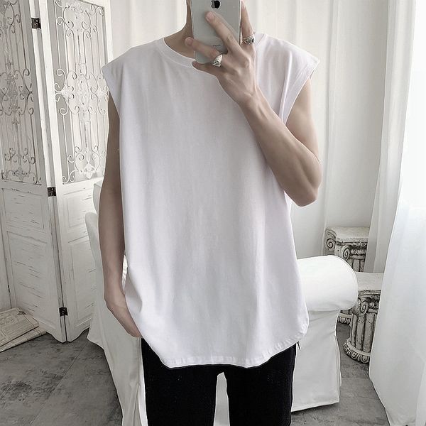 solid color sweat men' trendy ins sleeveless vest vest t-shirt vestt-shirt waistcoat korean style trendy all-match loose clothes, White;black
solid color sweat men' trendy ins sleeveless vest vest t-shirt vestt-shirt waistcoat korean style trendy all-match loose clothes, White;black