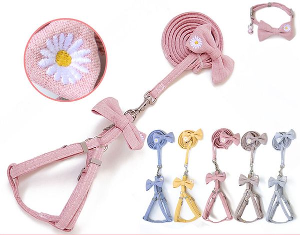 daisy dog cat harness adjustable pet vest sweet breathable dog leash for small medium pink walking breast-band pet supplies
daisy dog cat harness adjustable pet vest sweet breathable dog leash for small medium pink walking breast-band pet supplies
