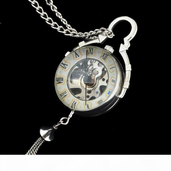new steampunk transparent glass silver ball mechanical pocket watch chain pendant necklace for women, Slivery;golden
new steampunk transparent glass silver ball mechanical pocket watch chain pendant necklace for women, Slivery;golden
