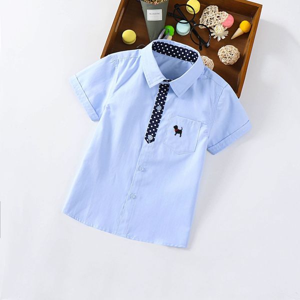 2019 boys' long-sleeved children summer short sleeve women's blouses zhong xiao tong plain shirt shirt half sleeves summer dress, White;black
2019 boys' long-sleeved children summer short sleeve women's blouses zhong xiao tong plain shirt shirt half sleeves summer dress, White;black
