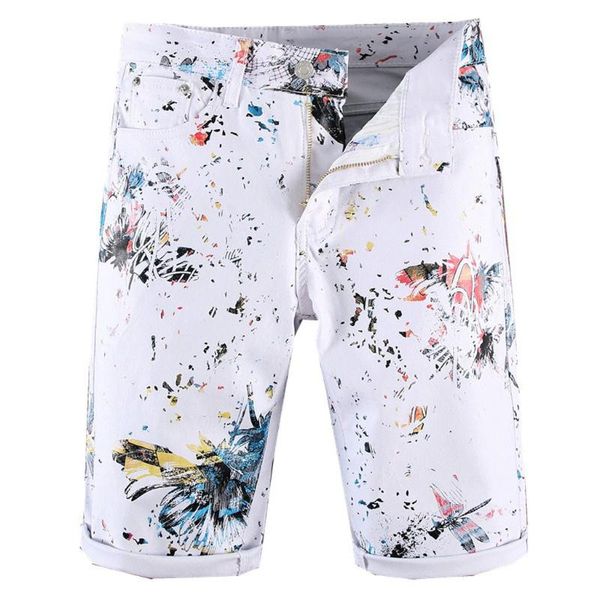 men's jeans summer casual shorts men fashion personality printing knee length slim fit denim short pants, Blue
men's jeans summer casual shorts men fashion personality printing knee length slim fit denim short pants, Blue