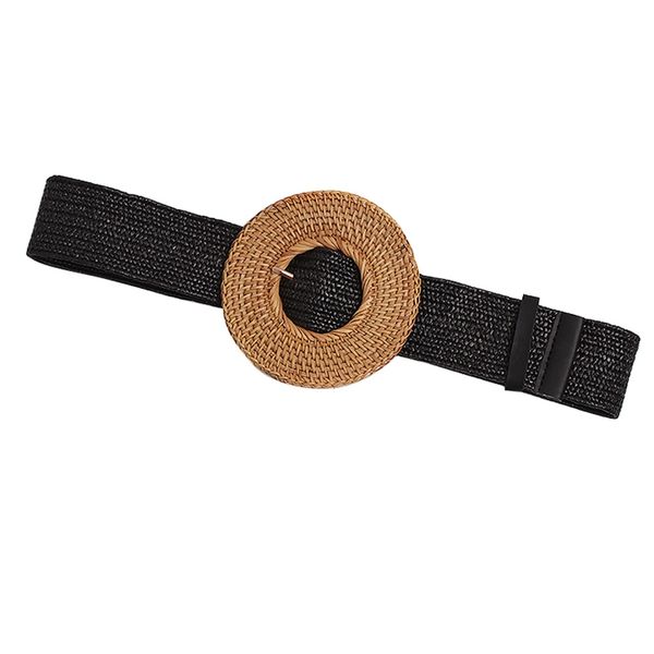 straw knitted round buckle personality long wide belt women fashion tide all-match, Black;brown
straw knitted round buckle personality long wide belt women fashion tide all-match, Black;brown
