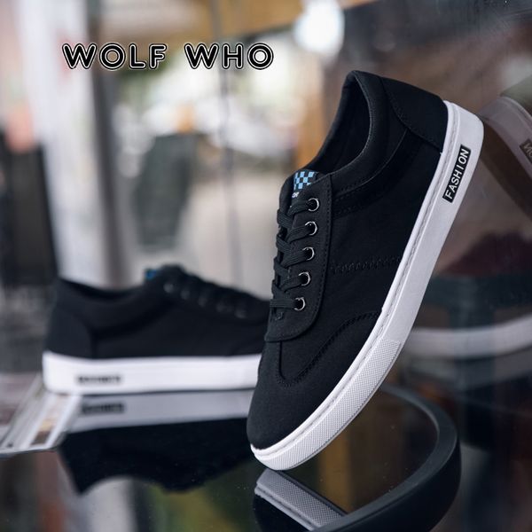 wolf who 2020 men casual canvas shoes fashion solid color sneakers trainers shoes male flats chaussures pour hommes x-089, Black
wolf who 2020 men casual canvas shoes fashion solid color sneakers trainers shoes male flats chaussures pour hommes x-089, Black