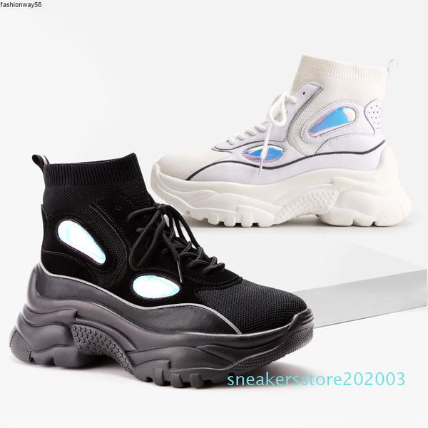 women wholesale new high platform sneakers glitter ankle boots sock shoes woman dad chunky sneakers zapatos de mujjer d2 s03, Black
women wholesale new high platform sneakers glitter ankle boots sock shoes woman dad chunky sneakers zapatos de mujjer d2 s03, Black