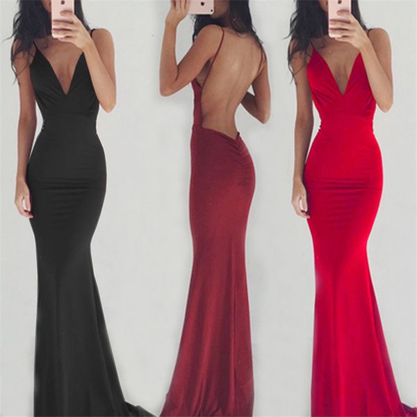 women party long dress sheer spaghetti straps sleeveless v-neck backless elegant maxi chic floor-length evening ball gown, Black;gray
women party long dress sheer spaghetti straps sleeveless v-neck backless elegant maxi chic floor-length evening ball gown, Black;gray